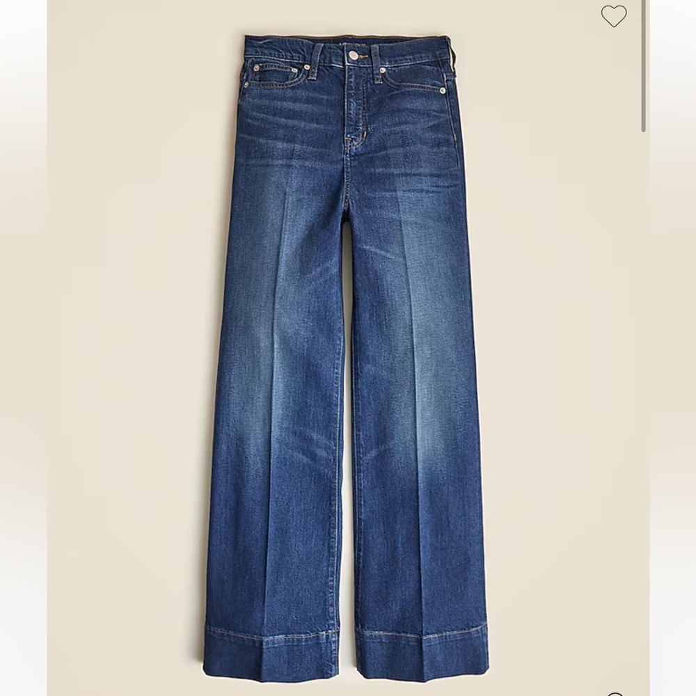 Classic Blue Wide-Leg Women Jeans